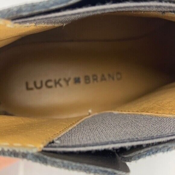 Lucky Brand Women's Benissa Boot Size 7 Dark Gray Suede Bootie Low Block Heel - Picture 11 of 12